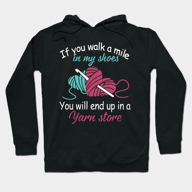 if you walk a mile in my shoes crochet Hoodie by erbedingsanchez